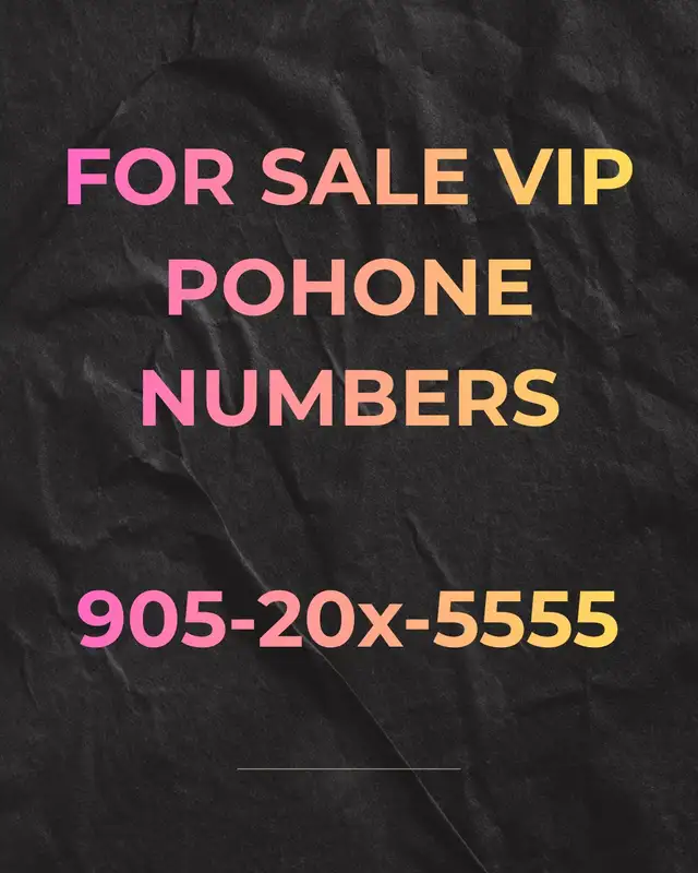 Upgrade your business phone Number to a more unique one!416,647