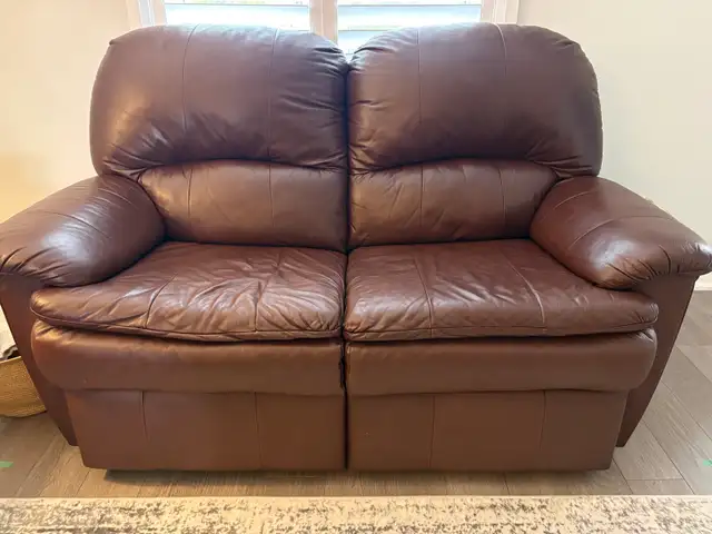 Genuine Leather Sofa and Loveseat
