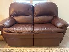 Genuine Leather Sofa and Loveseat