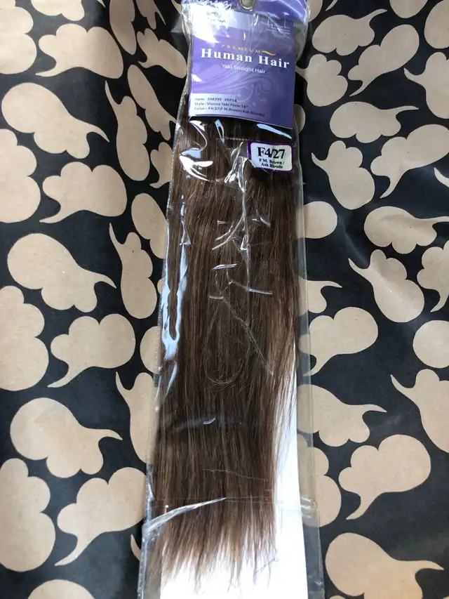Premium Human Hair Brown/Ash Blonde $40 OBO