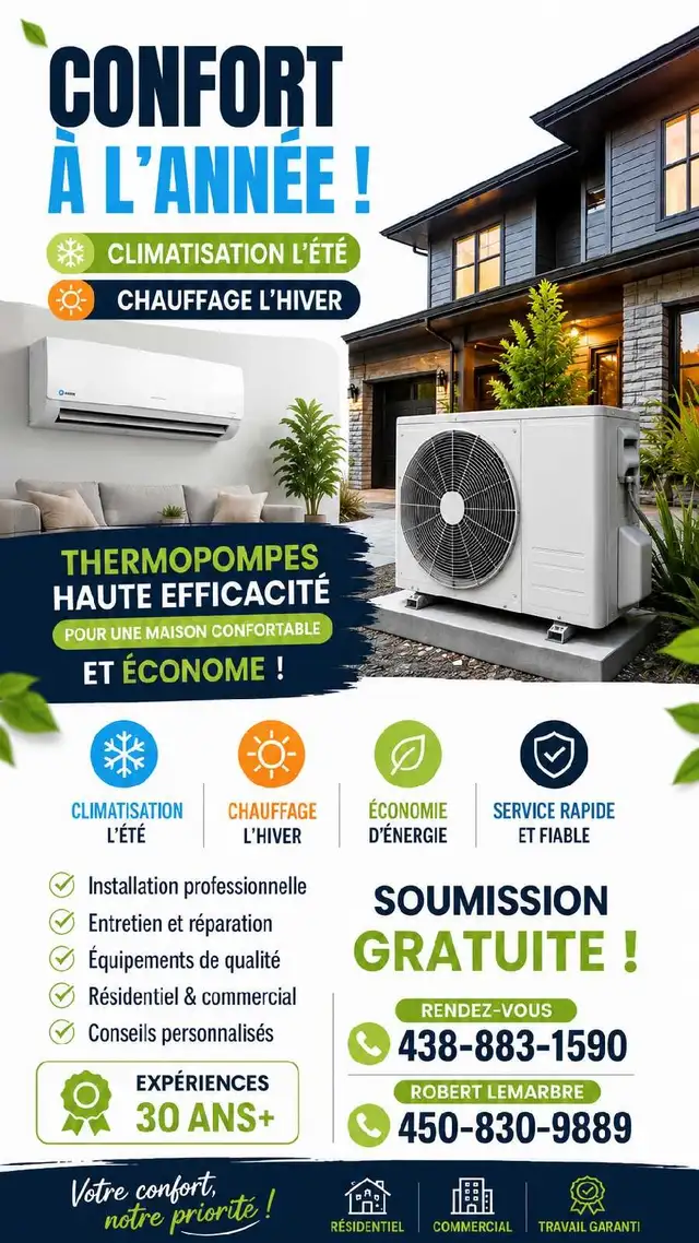 Thermopompe murale centrale