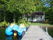 Waterfront cottage weekly rental.