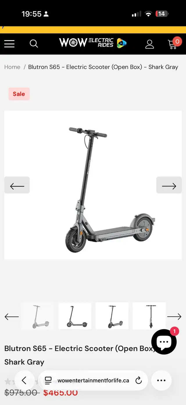 Electric Scooter Open Box Sale