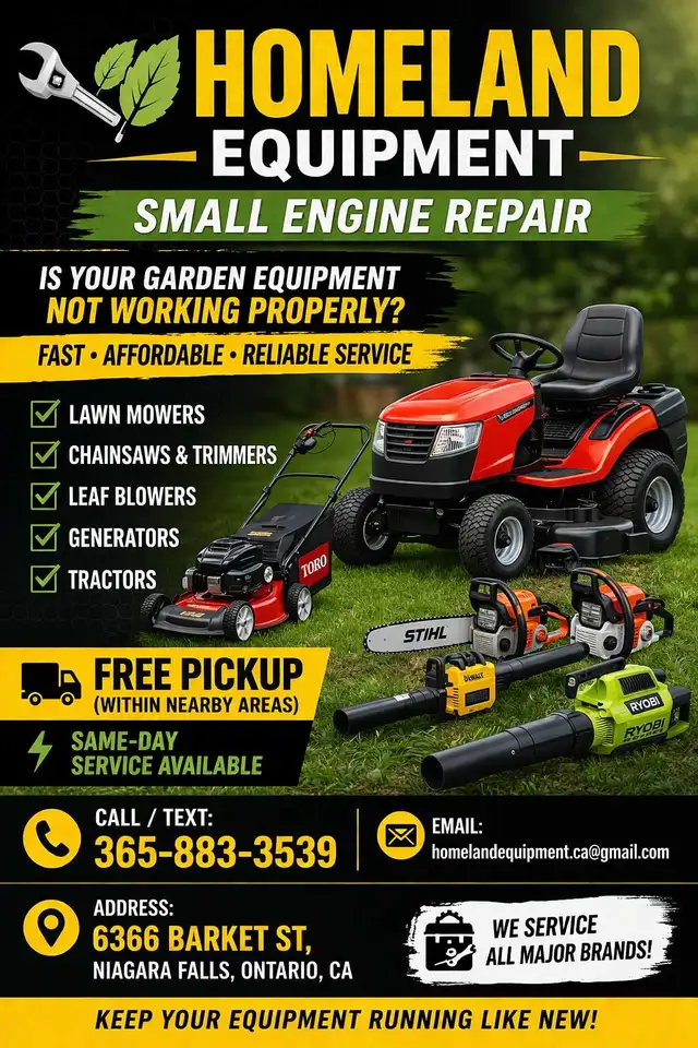 Professional Lawn Mower & Small Engine Repa