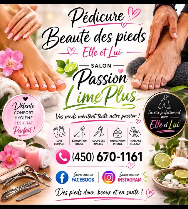 Pédicure - beauté des pieds - Longueuil