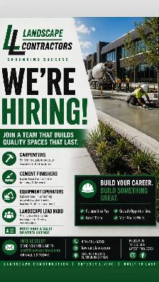 Hiring! Landscape Construction company