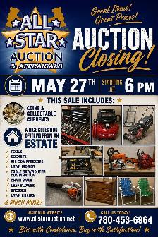 EDMONTON:  Timed Online Estate Auction - Closing May 27 @ 6 pm