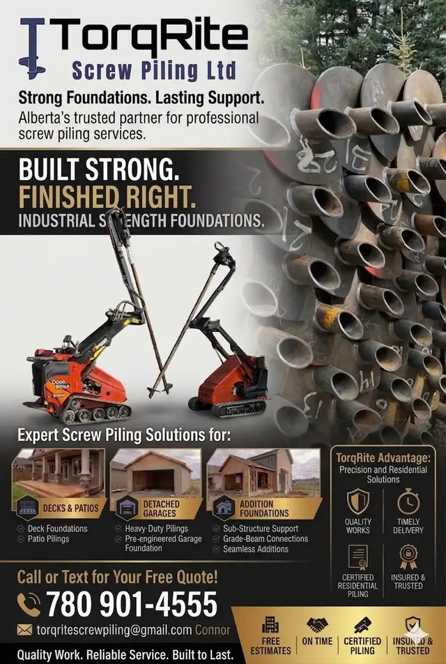 Screw Piles/ Helical Piles/ Deck Piles/ Post Holes