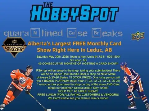 Tim Hortons Hockey cards at card show in Leduc May 30 / 2026