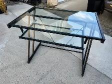 Glass & metal study desk…VERY GOOD CONDITION…ONLY $50