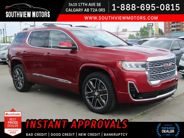2021 GMC Acadia AWD Denali Loaded / Heads Up Display / 6 Seater