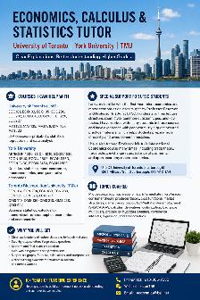 Economics, Calculus & Statistics Tutor for UofT, York & TMU - Photo 2