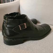 Men leather boots Size 9.5 - Photo 2