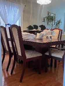 Dining Table & chairs - solid wood - Photo 5