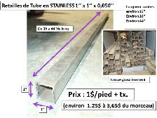 Tube 2''x2''x 0.110'' d'épais x 44'', 45'', 48'' et autres - Photo 5