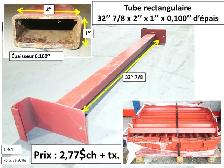 Tube 2''x2''x 0.110'' d'épais x 44'', 45'', 48'' et autres - Photo 7