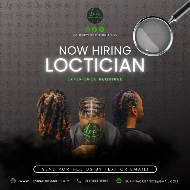 WE ARE HIRING LOCTICIANS!
