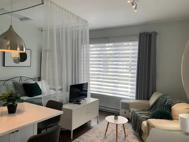 Loft ensolleillé meublé et 100% tout incl. entr. compris.