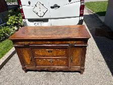 Free delivery Antique Wood Sideboard with Drawers