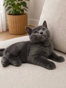 Chaton Blue Russe Hypoallergene