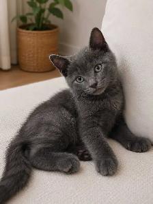 Chaton Blue Russe Hypoallergene - Photo 3