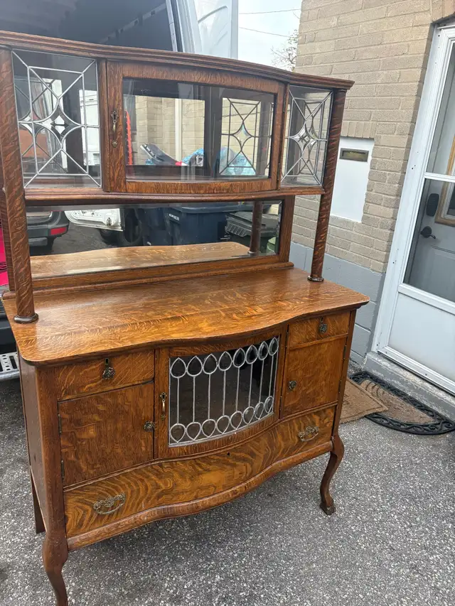 Free delivery Antique Oak China Cabinet from 1940