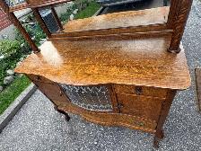 Free delivery Antique Oak China Cabinet from 1940 - Photo 9