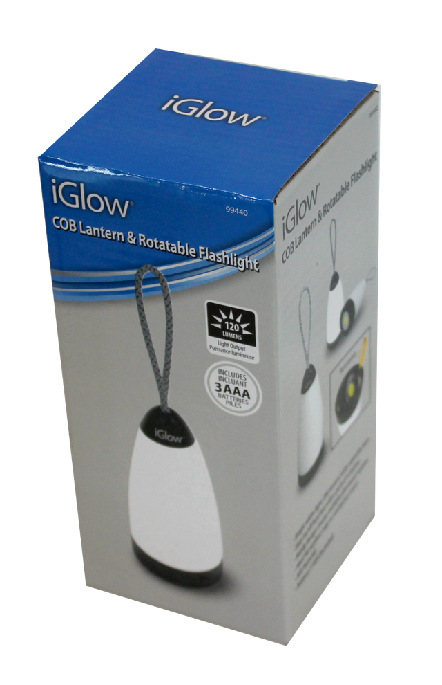 IGLOW LANTERN AND ROTATABLE FLASHLIGHT FOR ONLY $5