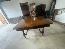 Free delivery used Antique Oak Dining Table - Photo 3