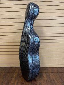 Cello Case 4/4 Full Size Grey with Strips 7.9 lb Wheels $160 off - Photo 2