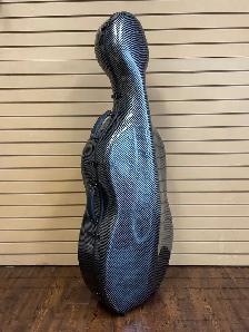 Cello Case 4/4 Full Size Grey with Strips 7.9 lb Wheels $160 off - Photo 3