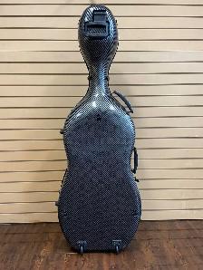 Cello Case 4/4 Full Size Grey with Strips 7.9 lb Wheels $160 off - Photo 4