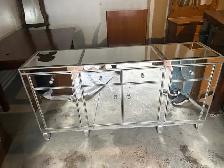 Free delivery used Mirrored Sideboard with 4 Drawers