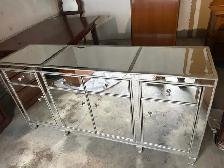 Free delivery used Mirrored Sideboard with 4 Drawers - Photo 5