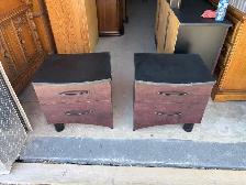 Free delivery used Pair of 2-Drawer Nightstands - Photo 4