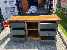 Free delivery Wooden dresser Solid Oak with 6 drawers - Photo 9