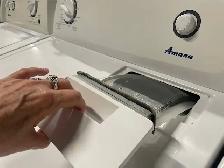 Laveuse sécheuse traditionnelles blanches Amana - Photo 5