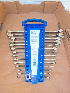 Mastercraft Combination Wrench Set 14 pc. Metric, Nickel-Chrome
