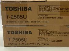 2 Pack Toshiba T-2505U Black Toners for e-STUDIO 2505H 2505F - Photo 2