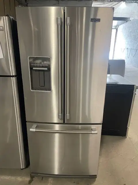 Réfrigérateur stainless 30'' portes Françaises Maytag