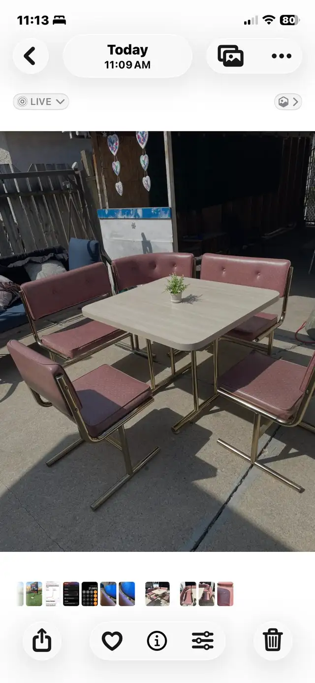 Vintage 60’s -70’s era Dining Nook Set