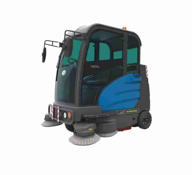 Johnny Vac JVC75SWEEPCABN Commercial Ride-On Sweeper