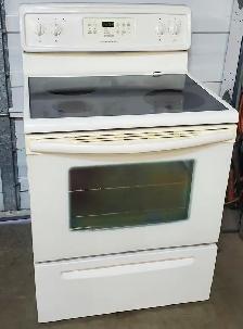 Kenmore smooth top Stove - self-cleaning, working