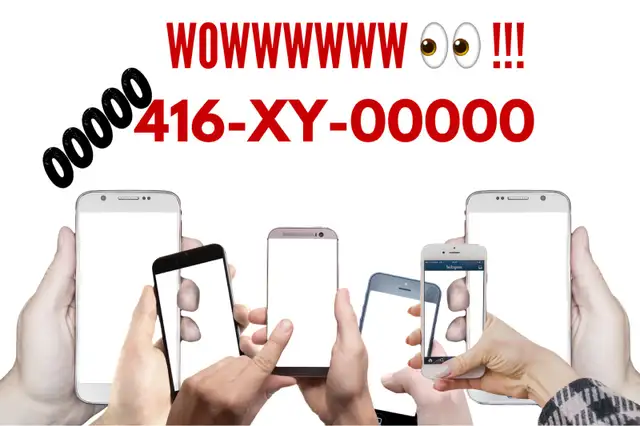 Lucky 00000 easy to remember Vip phone number 416-XY-00000