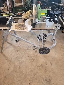 Combo, Chop Mitre saw on foldable bench.