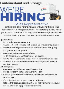 Containerland sales representative