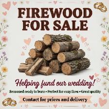 Selling firewood to fund our wedding