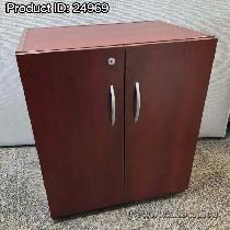 Teknion Autumn Maple 2 Door Storage Credenza Cabinet