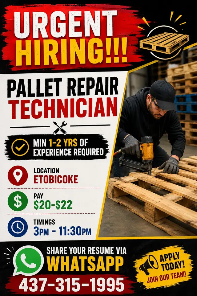 Pallet Assembler/ Repair Technician