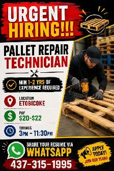 Pallet Assembler/ Repair Technician